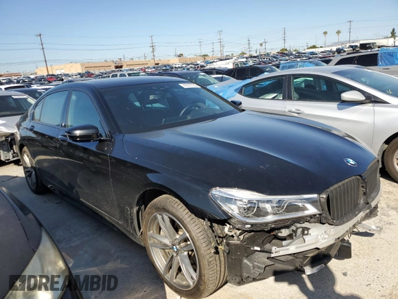 2019 BMW 7 Series 750i with VIN WBA7F0C58KGM25994, listed as a Copart auction lot 47277723 with 41,917 mi miles. Bid and sale history available at carsss.com. Image 4.