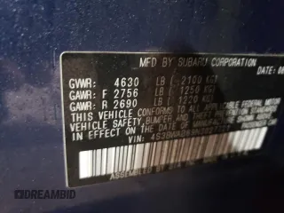 2022 Subaru Legacy with VIN 4S3BWAB69N3027721, listed as a Copart auction lot 85946964 with 30,519 mi miles and Salvage title. Bid and sale history available at DreamBid. Image 12.