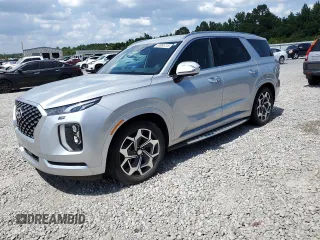 2022 Hyundai Palisade Calligraphy with VIN KM8R74HE2NU339803, listed as a Copart auction lot 62065115 with 49,039 mi miles and Salvage title. Bid and sale history available at DreamBid. Image 1.