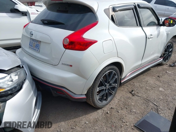 2014 Nissan Juke Nismo with VIN JN8AF5MV2ET365893, listed as a IAAI auction lot 41743612 with Not provided miles and . Bid and sale history available at DreamBid. Image 4.