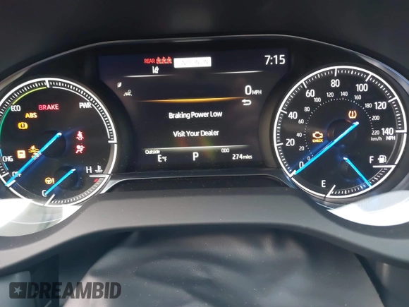 2024 Toyota Venza LE with VIN JTEAAAAHXRJ186841, listed as a IAAI auction lot 41782108 with 274 mi miles and . Bid and sale history available at DreamBid. Image 7.