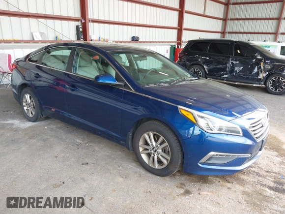 2015 Hyundai Sonata SE with VIN 5NPE24AF0FH212919, listed as a IAAI auction lot 42149682 with 141,987 mi miles and . Bid and sale history available at DreamBid. Image 1.