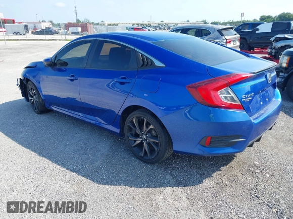 2019 Honda Civic Sport with VIN 19XFC2F83KE014463, listed as a IAAI auction lot 41439533 with 84,379 mi miles and . Bid and sale history available at DreamBid. Image 3.