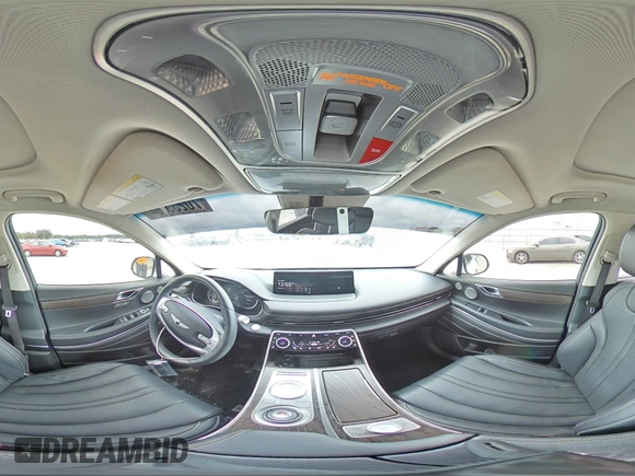 2022 Genesis GV80 with VIN KMUHB4SB6NU097950, listed as a Copart auction lot 70235364 with 63,062 mi miles and Salvage Title. Bid and sale history available at DreamBid. Image 14.
