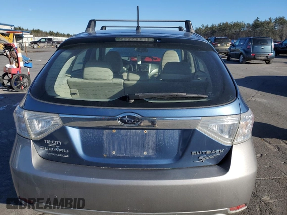 2010 Subaru Impreza Outback Special Sports with VIN JF1GH6D63AG808429, listed as a Copart auction lot 87429544 with Not provided miles and Salvage title. Bid and sale history available at DreamBid. Image 6.