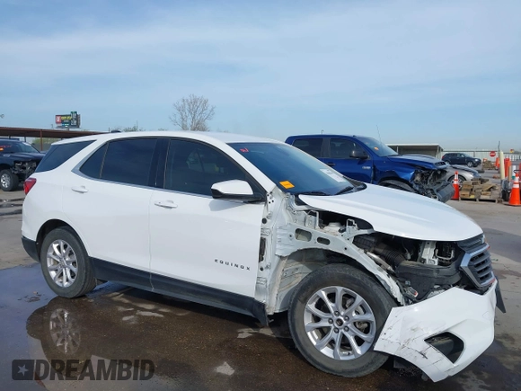 2020 Chevrolet Equinox LT with VIN 3GNAXKEV1LS695819, listed as a IAAI auction lot 41860240 with 57,214 mi miles. Bid and sale history available at carsss.com. Image 6.