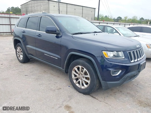 2014 Jeep Grand Cherokee Laredo with VIN 1C4RJEAG0EC120206, listed as a IAAI auction lot 41875054 with 180,153 mi miles. Bid and sale history available at carsss.com. Image 1.