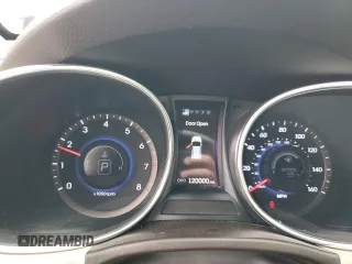 2013 Hyundai Santa Fe Sport z VIN 5XYZWDLA3DG023662, wystawiony jako Copart lot #55445495 z przebiegiem 120 000 mil mil oraz Szkoda całkowita • Salvage title. Historia ofert i sprzedaży dostępna na DreamBid. Obrazek 9.