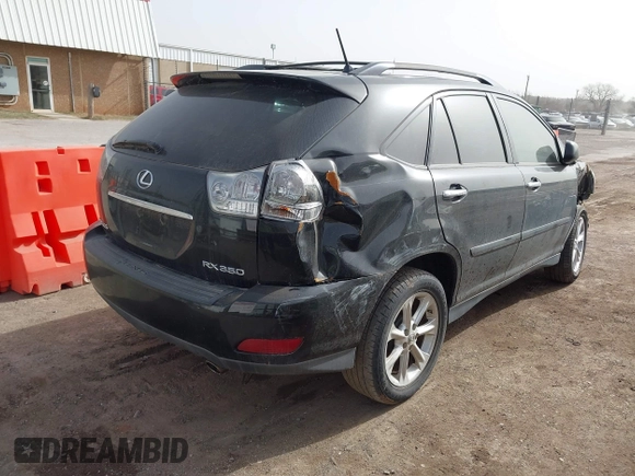 2009 Lexus RX 350 with VIN 2T2GK31U29C075504, listed as a IAAI auction lot 41757671 with 168,118 mi miles and . Bid and sale history available at DreamBid. Image 4.