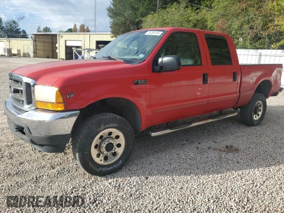 2001 Ford Super Duty F-250 XL with VIN 1FTNW21L91EC50835, listed as a Copart auction lot 76288194 with 262,493 mi miles and Salvage Title. Bid and sale history available at carsss.com. Image 1.