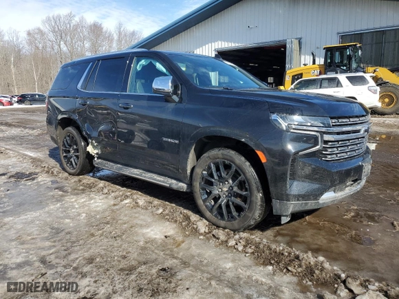 2022 Chevrolet Tahoe Premier with VIN 1GNSKSKD6NR328810, listed as a Copart auction lot 46128175 with 25,708 mi miles and Salvage Title. Bid and sale history available at carsss.com. Image 4.