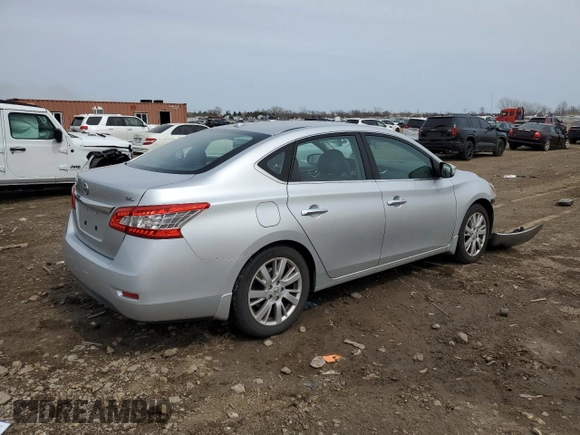 2015 Nissan Sentra SL with VIN 3N1AB7AP6FY220750, listed as a Copart auction lot 51371865 with 104,821 mi miles and Salvage Title. Bid and sale history available at DreamBid. Image 3.