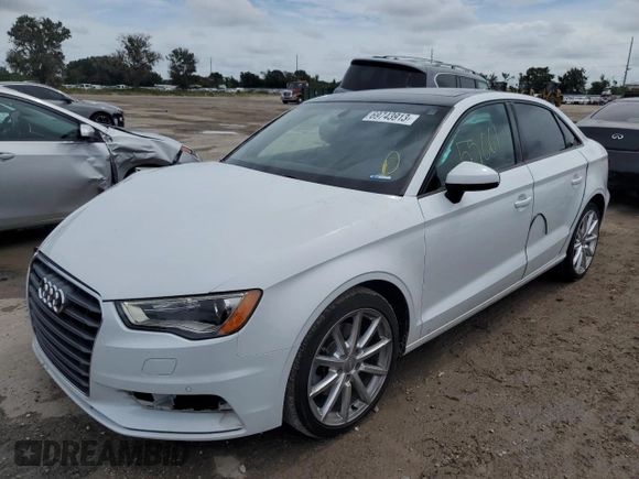 2016 Audi A3 2.0T Premium with VIN WAUB8GFF0G1027898, listed as a Copart auction lot 69743913 with 55,061 mi miles. Bid and sale history available at carsss.com. Image 1.