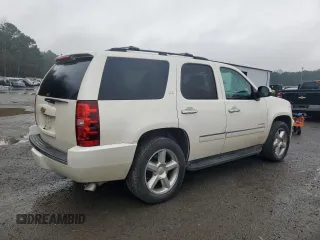 2013 Chevrolet Tahoe LTZ with VIN 1GNSCCE02DR340527, listed as a Copart auction lot 43183805 with 111,696 mi miles and Salvage title. Bid and sale history available at DreamBid. Image 3.