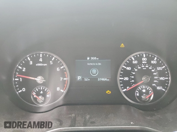 2020 Kia Telluride S with VIN 5XYP6DHC4LG085328, listed as a Copart auction lot 54719085 with 37,464 mi miles and Salvage title. Bid and sale history available at DreamBid. Image 9.