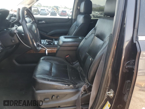 2015 Chevrolet Tahoe LTZ with VIN 1GNSKCKC2FR157035, listed as a Copart auction lot 59990415 with Not provided miles and Salvage title. Bid and sale history available at DreamBid. Image 7.
