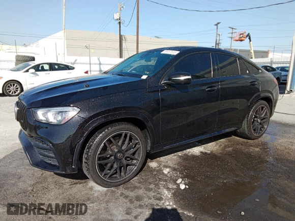 2021 Mercedes-Benz GLE 53 AMG z VIN 4JGFD6BB7MA569861, wystawiony jako Copart lot #55657515 z przebiegiem 58 806 mil mil oraz Czysty tytuł • Clean title. Historia ofert i sprzedaży dostępna na DreamBid. Obrazek 1.