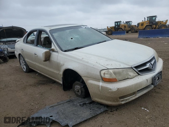 2003 Acura TL Type S with VIN 19UUA56893A061016, listed as a Copart auction lot 44974765 with 0 mi miles and Salvage Title. Bid and sale history available at carsss.com. Image 4.