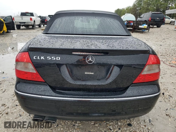 2007 Mercedes-Benz CLK 550 with VIN WDBTK72G37T077852, listed as a Copart auction lot 44957585 with 195,015 mi miles and Salvage Title. Bid and sale history available at DreamBid. Image 6.