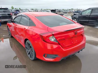 2021 Honda Civic Sport with VIN 2HGFC2F80MH502407, listed as a IAAI auction lot 41949825 with 65,661 mi miles and . Bid and sale history available at DreamBid. Image 3.