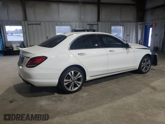 2019 Mercedes-Benz C 300 with VIN 55SWF8EB5KU300735, listed as a Copart auction lot 78601014 with 69,159 mi miles and Salvage Title. Bid and sale history available at carsss.com. Image 3.