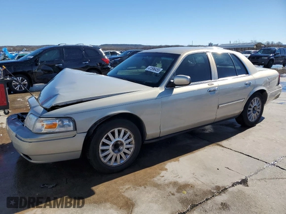 2009 Mercury Grand Marquis LS with VIN 2MEHM75V09X619313, listed as a Copart auction lot 41596455 with 198,017 mi miles and Salvage Title. Bid and sale history available at DreamBid. Image 1.