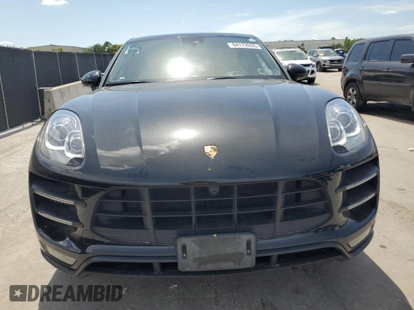 2016 Porsche Macan Turbo with VIN WP1AF2A53GLB94524, listed as a Copart auction lot 64172035 with 44,619 mi miles and Salvage title. Bid and sale history available at DreamBid. Image 5.