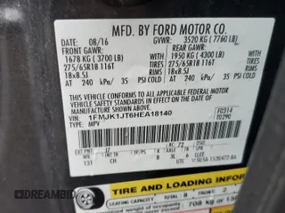 2017 Ford Expedition Max XLT with VIN 1FMJK1JT6HEA18140, listed as a Copart auction lot 48070725 with 90,801 mi miles and Salvage Title. Bid and sale history available at DreamBid. Image 13.