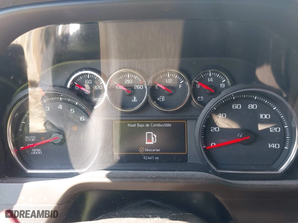 2019 Chevrolet Silverado 1500 LT with VIN 3GCPWCED8KG122694, listed as a IAAI auction lot 41430558 with 92,441 mi miles. Bid and sale history available at carsss.com. Image 7.
