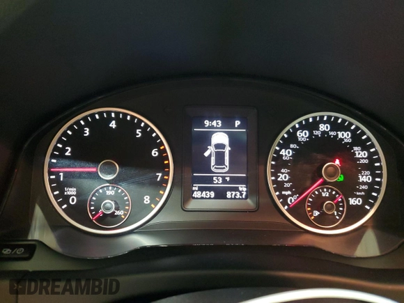 2017 Volkswagen Tiguan S with VIN WVGBV7AX8HK016490, listed as a Copart auction lot 56222815 with 48,439 mi miles and Salvage Title. Bid and sale history available at DreamBid. Image 9.