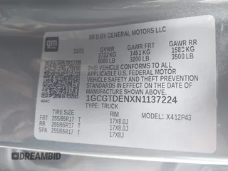 2022 Chevrolet Colorado 4WD Z71 с VIN 1GCGTDENXN1137224, выставлен на аукционе IAAI как лот 42756568 с пробегом 52 369 миль миль и . История ставок и продаж доступна на DreamBid. Изображение 9.