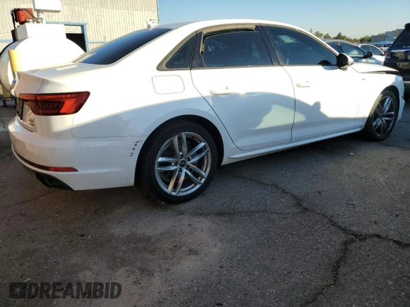2017 Audi A4 Season of Audi ultra Premium with VIN WAUKMAF40HN043715, listed as a Copart auction lot 81083904 with 100,140 mi miles and Salvage Title. Bid and sale history available at carsss.com. Image 3.