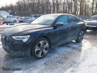 2021 Audi e-tron Sportback S line Premium Plus with VIN WA12AAGE0MB028706, listed as a IAAI auction lot 41341503 with 35,458 mi miles. Bid and sale history available at carsss.com. Image 17.