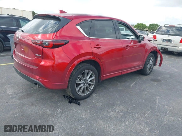 2024 Mazda CX-5 2.5 S Premium Package with VIN JM3KFBDL2R0534659, listed as a IAAI auction lot 41607262 with 5,442 mi miles. Bid and sale history available at carsss.com. Image 4.