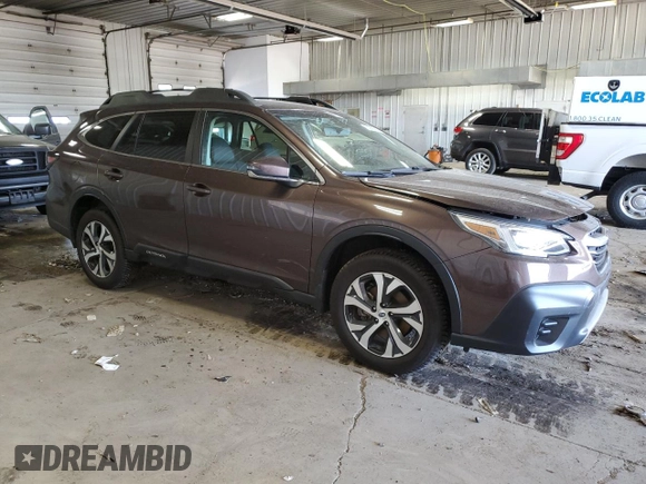 2020 Subaru Outback Limited with VIN 4S4BTANC9L3254958, listed as a Copart auction lot 62993855 with 40,134 mi miles and Salvage title. Bid and sale history available at DreamBid. Image 4.