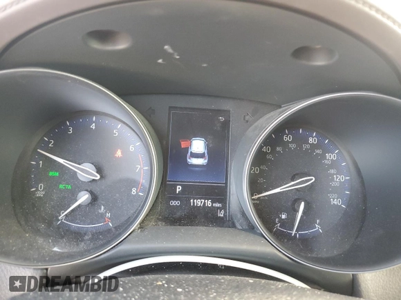 2019 Toyota C-HR XLE z VIN JTNKHMBX9K1016158, wystawiony jako Copart lot #54121995 z przebiegiem 119 716 mil mil oraz Szkoda całkowita • Salvage title. Historia ofert i sprzedaży dostępna na DreamBid. Obrazek 9.