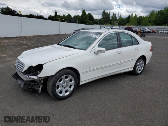 2006 Mercedes-Benz C with VIN WDBRF54J96A913217, listed as a Copart auction lot 60497924 with 219,657 mi miles and Salvage Title. Bid and sale history available at DreamBid. Image 1.