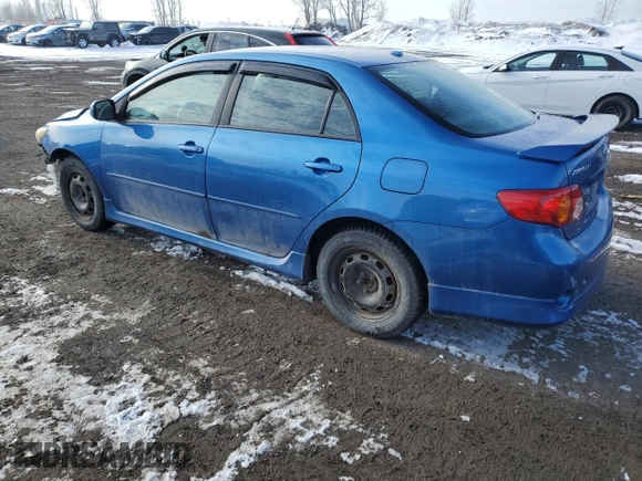 2009 Toyota Corolla with VIN 2T1BU40E29C081148, listed as a Copart auction lot 44716855 with 98,358 mi miles and Salvage Title. Bid and sale history available at carsss.com. Image 2.