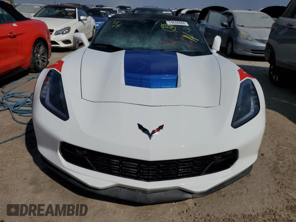 2017 Chevrolet Corvette with VIN 1G1Y13D78H5117597, listed as a Copart auction lot 74248484 with Not provided miles and Non repairable. Bid and sale history available at DreamBid. Image 5.