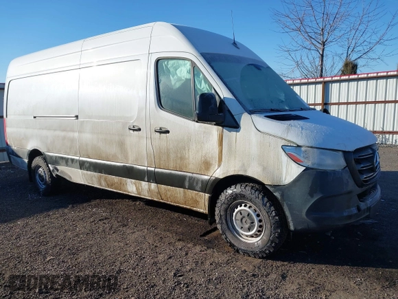 2020 Mercedes-Benz Sprinter Cargo with VIN W1W4ECHY0LP307649, listed as a IAAI auction lot 41430640 with Not Provided miles and . Bid and sale history available at carsss.com. Image 1.