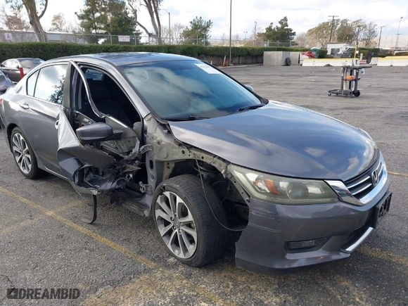 2014 Honda Accord Sedan Sport with VIN 1HGCR2F51EA127781, listed as a IAAI auction lot 41518351 with 156,630 mi miles. Bid and sale history available at carsss.com. Image 1.