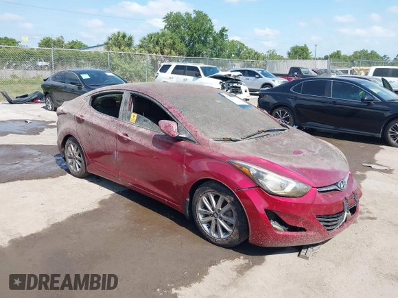 2015 Hyundai Elantra SE z VIN 5NPDH4AE1FH599305, wystawiony jako IAAI lot #42082653 z przebiegiem Nie podano mil oraz . Historia ofert i sprzedaży dostępna na DreamBid. Obrazek 1.