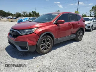 2020 Honda CR-V EX with VIN 2HKRW1H57LH404674, listed as a Copart auction lot 55118195 with 51,534 mi miles and Salvage title. Bid and sale history available at DreamBid. Image 1.