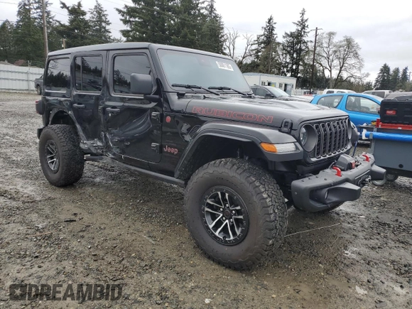 2024 Jeep Wrangler Rubicon X z VIN 1C4RJXFG5RW339591, wystawiony jako Copart lot #50061185 z przebiegiem 3 056 mil mil oraz Szkoda całkowita • Salvage title. Historia ofert i sprzedaży dostępna na DreamBid. Obrazek 4.
