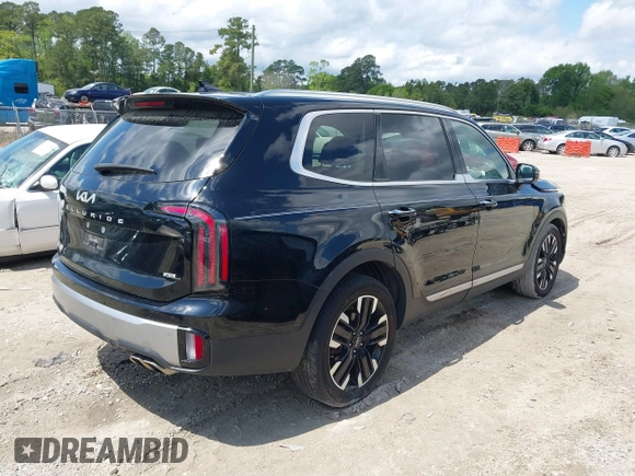 2023 Kia Telluride SX Prestige X-Pro with VIN 5XYP5DGC3PG337368, listed as a IAAI auction lot 42006597 with 34,777 mi miles and . Bid and sale history available at DreamBid. Image 4.