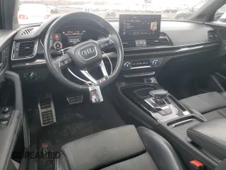 2021 Audi SQ5 Premium Plus with VIN WA1B4AFY9M2022325, listed as a Copart auction lot 50020205 with 57,836 mi miles and Salvage Title. Bid and sale history available at carsss.com. Image 8.
