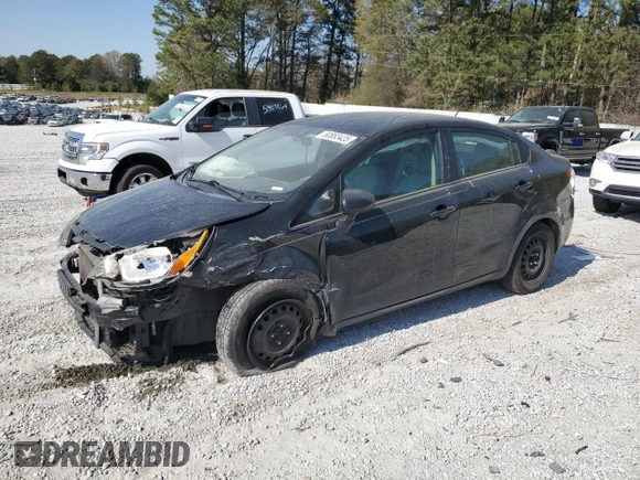 2012 Kia Rio LX with VIN KNADM4A32C6094306, listed as a Copart auction lot 50883425 with 185,627 mi miles and Salvage Title. Bid and sale history available at carsss.com. Image 1.