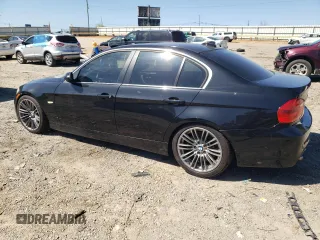 2007 BMW 3 Series 335xi with VIN WBAVD53547A006965, listed as a Copart auction lot 53650575 with 89,921 mi miles and Salvage Title. Bid and sale history available at carsss.com. Image 2.