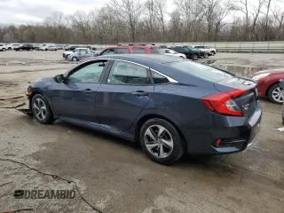2019 Honda Civic Sedan LX with VIN 2HGFC2F66KH603690, listed as a Copart auction lot 52857305 with 46,528 mi miles and Salvage Title. Bid and sale history available at carsss.com. Image 2.