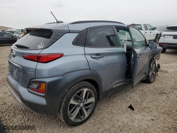 2018 Hyundai Kona Limited with VIN KM8K3CA56JU088148, listed as a Copart auction lot 47666275 with 0 mi miles and Salvage Title. Bid and sale history available at carsss.com. Image 3.